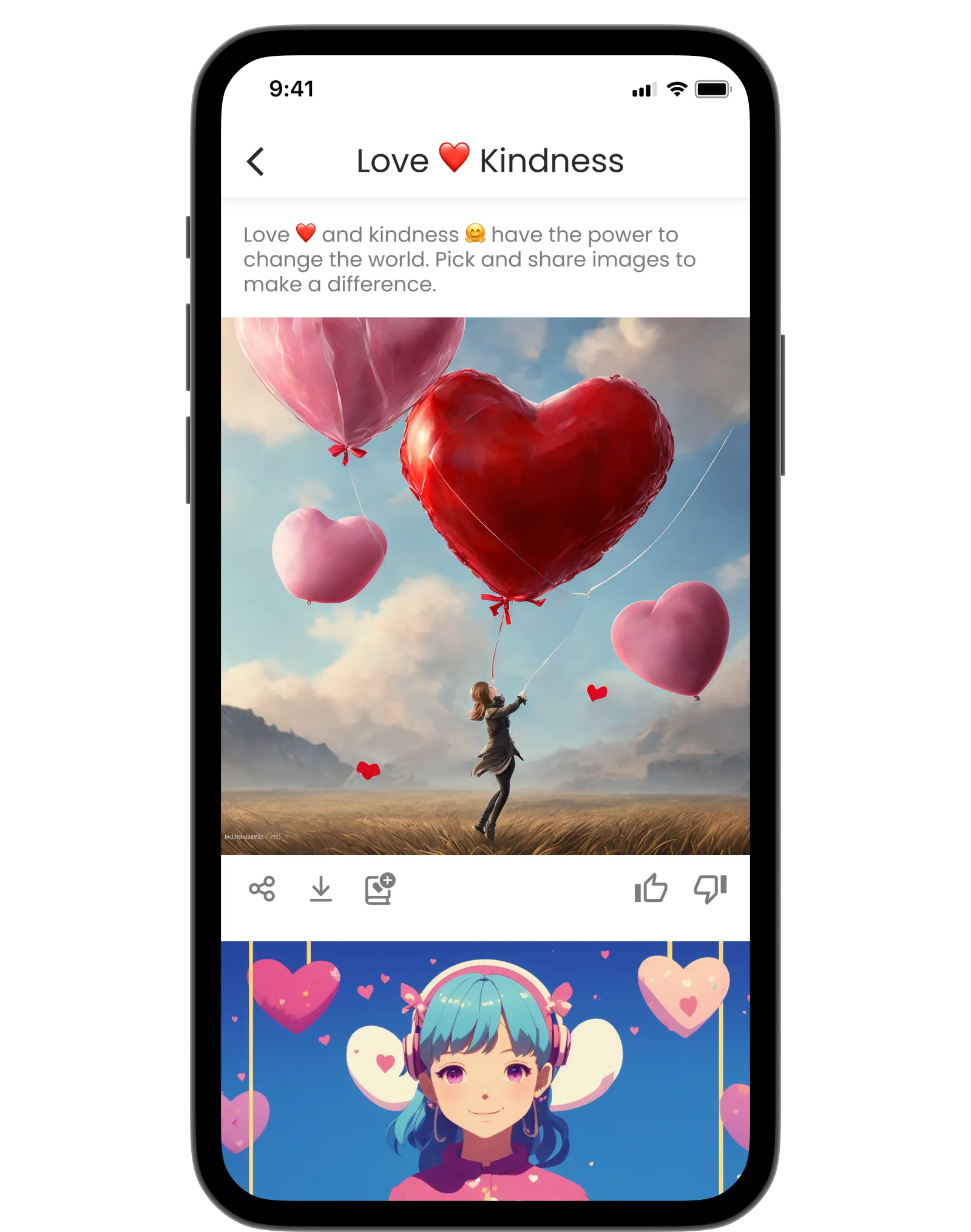 FeelsArt.ai sharing screen with AI-inspired images