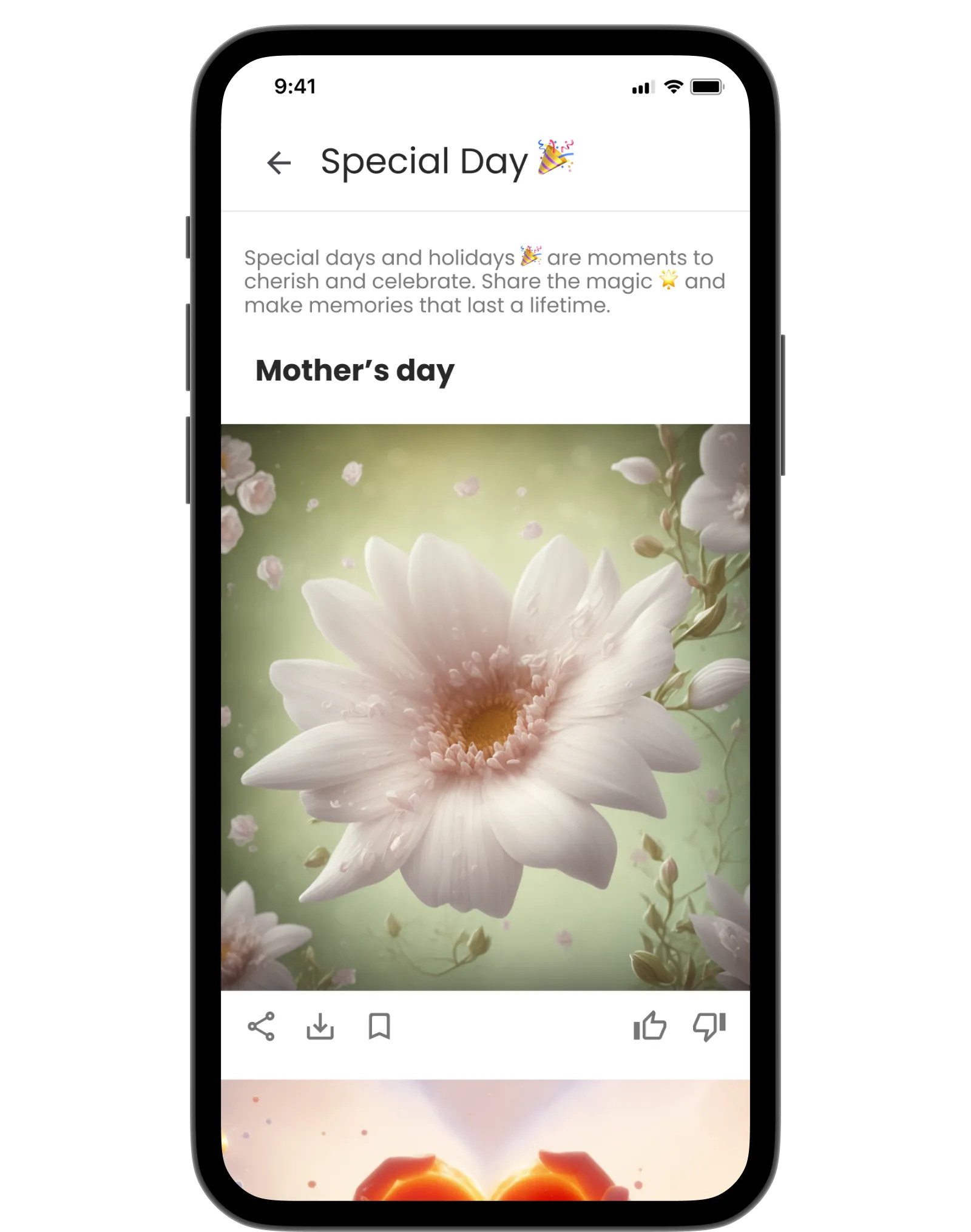 FeelsArt.ai AI-crafted greeting cards screen